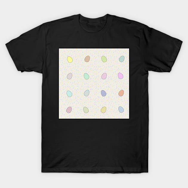 Easter Egg Pattern T-Shirt by UnseenGhost